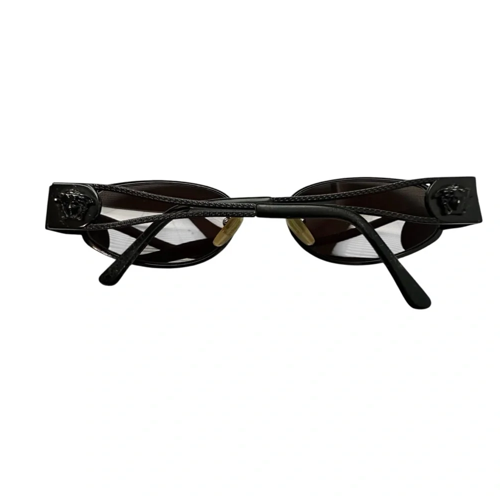 Vintage Gianni Versace Authentic Medusa Black Metal Sunglasses X48